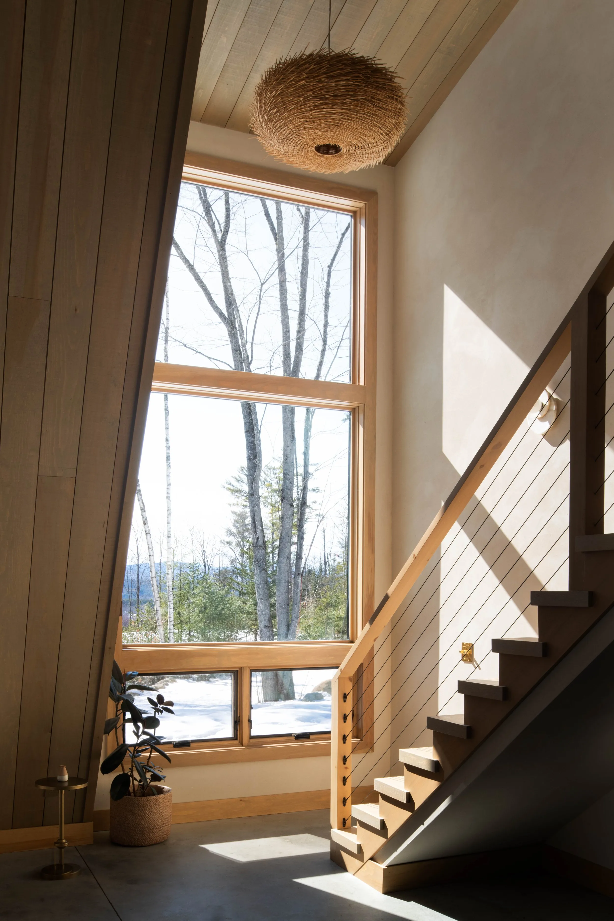7461 cabin interior fireplace